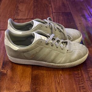Adidas Gazelle Boy's Suede Sneakers in Gray